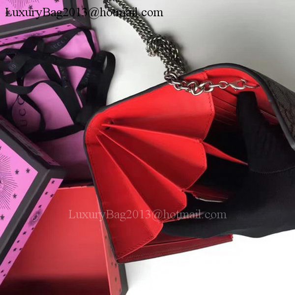 Gucci Dionysus GG Supreme Shoulder Bag 401231 Apricot&red