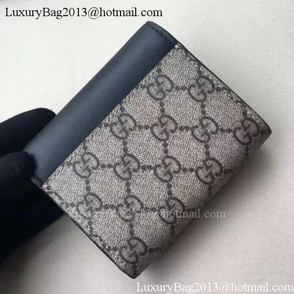 Gucci GG Supreme Canvas Padlock Wallet 453155 Black
