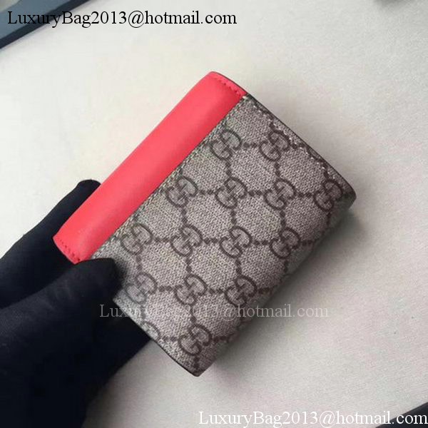 Gucci GG Supreme Canvas Padlock Wallet 453155 Red
