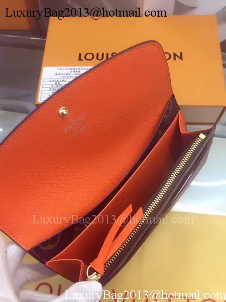 Louis Vuitton Monogram Canvas Emilie Wallet M60136 Orange