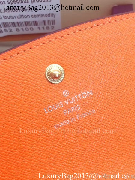 Louis Vuitton Monogram Canvas Emilie Wallet M60136 Orange