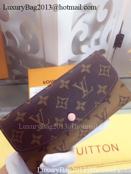 Louis Vuitton Monogram Canvas Emilie Wallet M60136 Pink