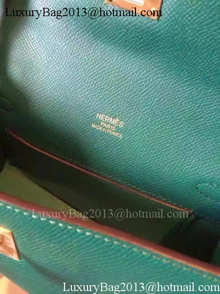 Hermes Kelly 22cm Tote Bag Original Leather KL22 Dark Green