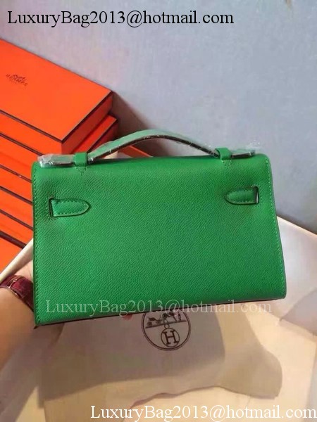 Hermes Kelly 22cm Tote Bag Original Leather KL22 Green