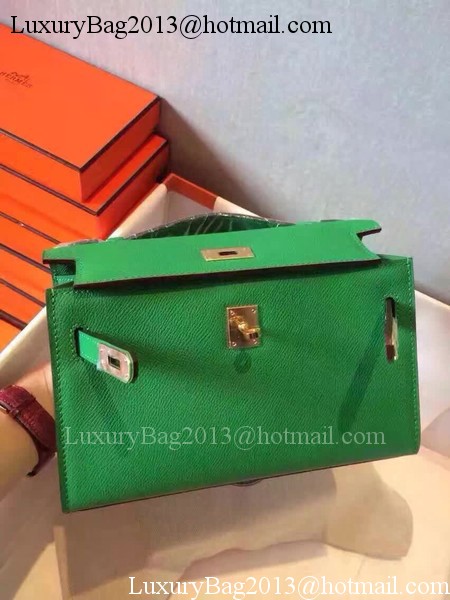 Hermes Kelly 22cm Tote Bag Original Leather KL22 Green