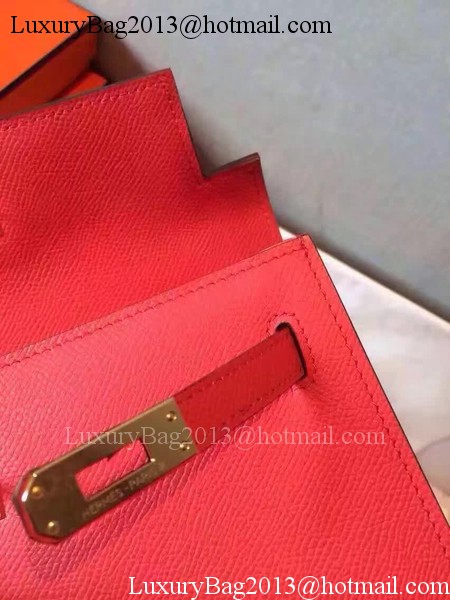 Hermes Kelly 22cm Tote Bag Original Leather KL22 Red