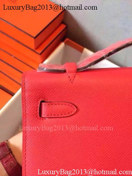 Hermes Kelly 22cm Tote Bag Original Leather KL22 Red