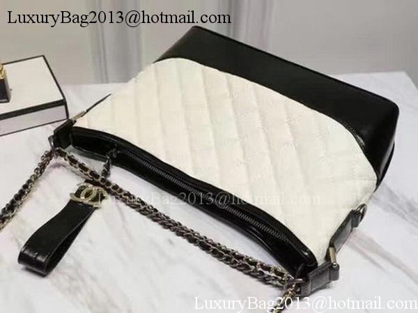 Chanel Medium Shoulder Bag Sheepskin Leather A93826 White