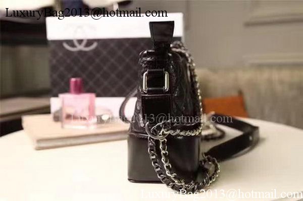 Chanel Small Shoulder Bag Sheepskin Leather A93825 Black