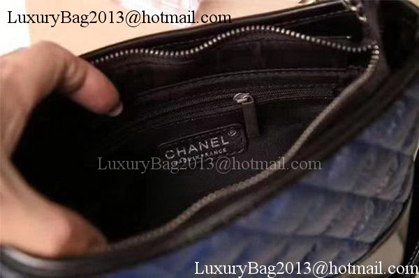 Chanel Small Shoulder Bag Sheepskin Leather A93825 Blue