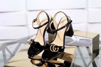Gucci 80mm Sandal Patent Leather GG1139 Black