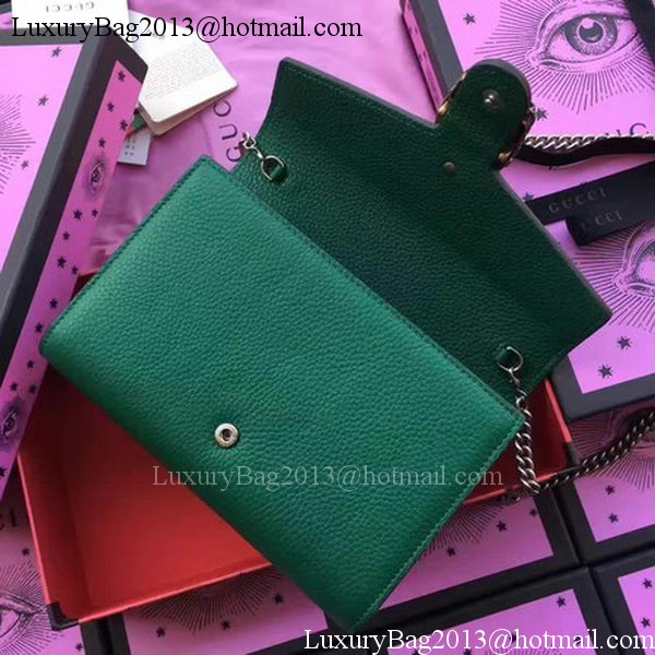 Gucci Dionysus Leather mini Chain Bag 401231 Green