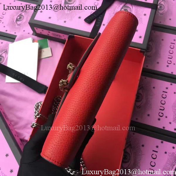 Gucci Dionysus Leather mini Chain Bag 401231 Red