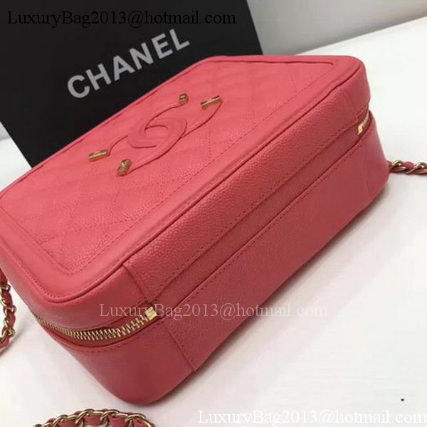 Chanel Shoulder Bag Original Calfskin Leather CHA1812 Red Chanel Shoulder Bag Original Calfskin Leather CHA1812 Red