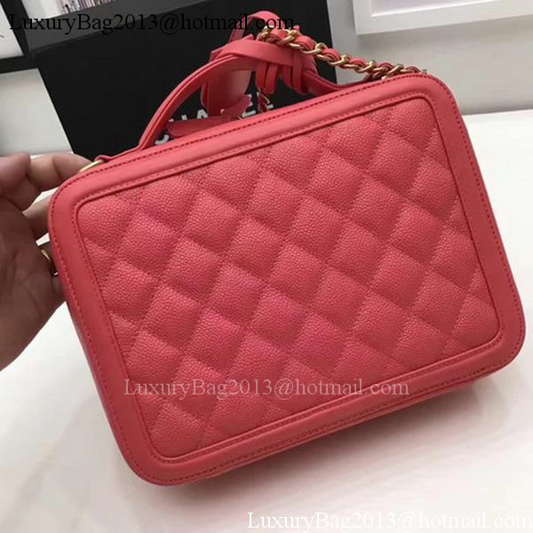 Chanel Shoulder Bag Original Calfskin Leather CHA1812 Red Chanel Shoulder Bag Original Calfskin Leather CHA1812 Red
