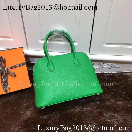 Hermes Bolide 31CM Calfskin Leather Tote Bag B3302 Green