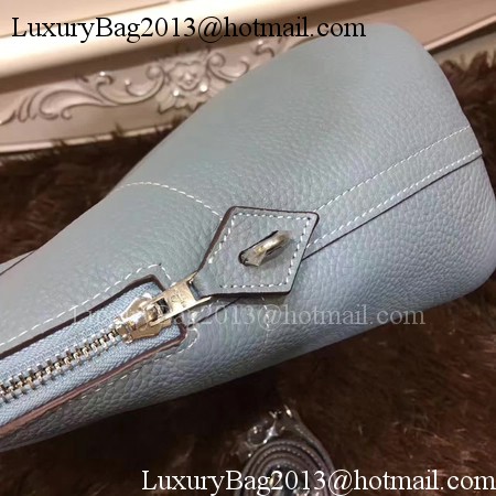 Hermes Bolide 31CM Calfskin Leather Tote Bag B3302 Light Blue