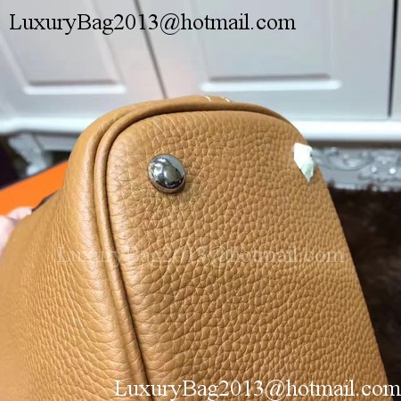 Hermes Bolide 31CM Calfskin Leather Tote Bag B3302 Wheat