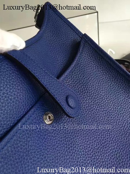 Hermes Evelyne 30cm Messenger Bag E3301 Blue