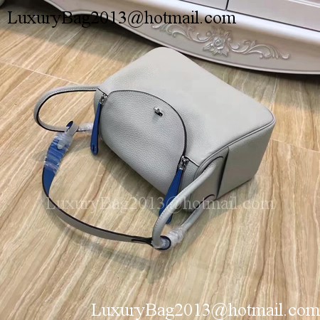 Hermes Lindy 30CM Original Leather Shoulder Bag LD30 Grey&Blue