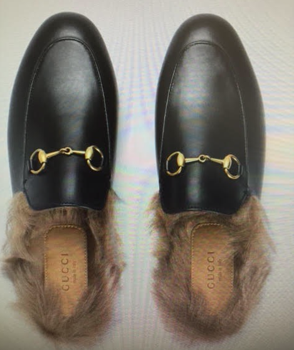 Gucci black leather shoes