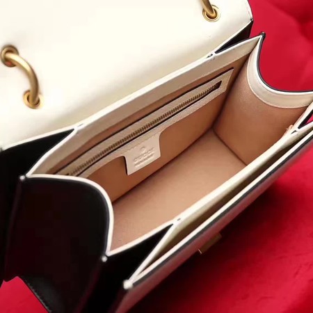 Gucci Queen Margaret Leather Top Handle Bag 476541 Black