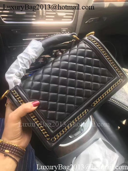 Boy Chanel Flap Bag Original Calfskin Leather A67086B Black