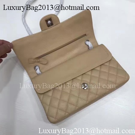 Chanel 2.55 Series Flap Bags Original Cannage Pattern A1112 Apricot