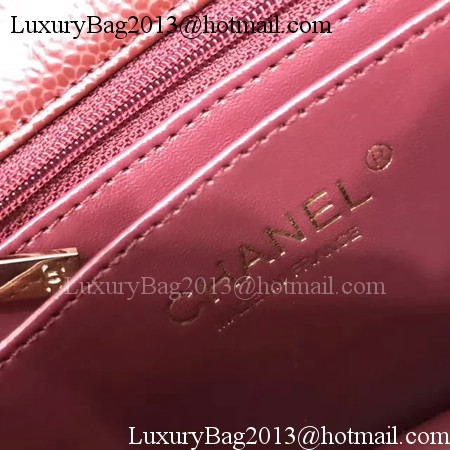 Chanel Classic MINI Flap Bag Original Cannage Pattern A1115 Wine