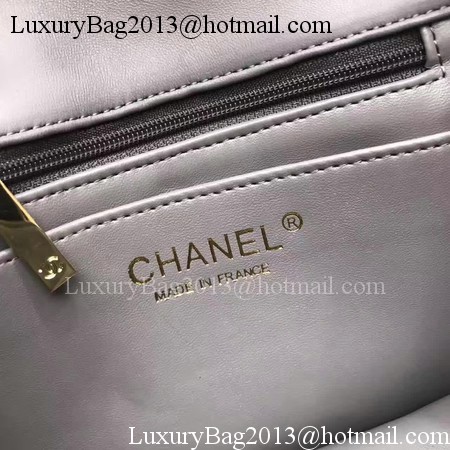 Chanel Classic MINI Flap Bag Original Sheepskin Leather A1115 Grey