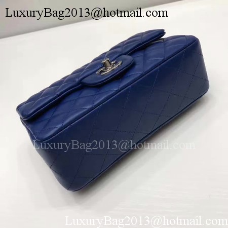 Chanel mini Classic Flap Bag Original Sheepskin Leather A1116 Blue