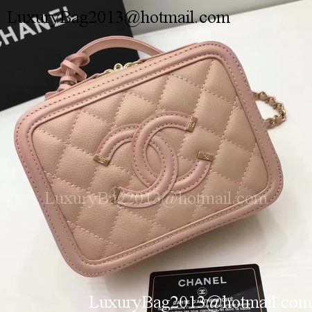 Chanel Cosmetic Bag Original Cannage Pattern A93341 Pink Chanel Cosmetic Bag Original Cannage Pattern A93341 Pink