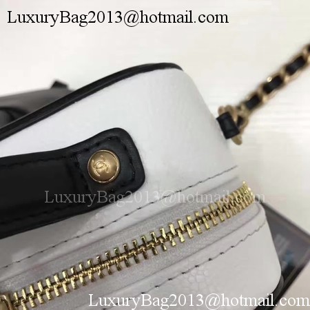 Chanel Cosmetic Bag Original Cannage Pattern A93341 White Chanel Cosmetic Bag Original Cannage Pattern A93341 White