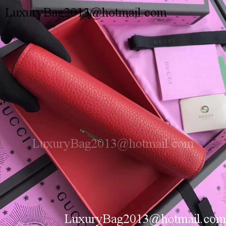 Gucci Padlock Continental Wallet Calfskin Leather 453506 Red