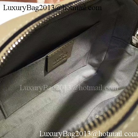 Gucci Soho Metallic Leather Disco Bag 308364 Apricot