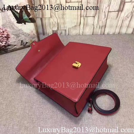 Gucci Sylvie Leather Top Handle Bag 431665 Red