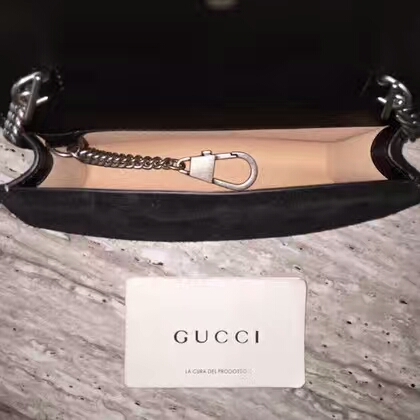 Gucci Dionysus GG Supreme Mini Shoulder Bag 476432 Black