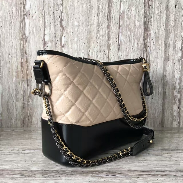Chanel Gabrielly Calf Leather Shoulder Bag 93824 Camel
