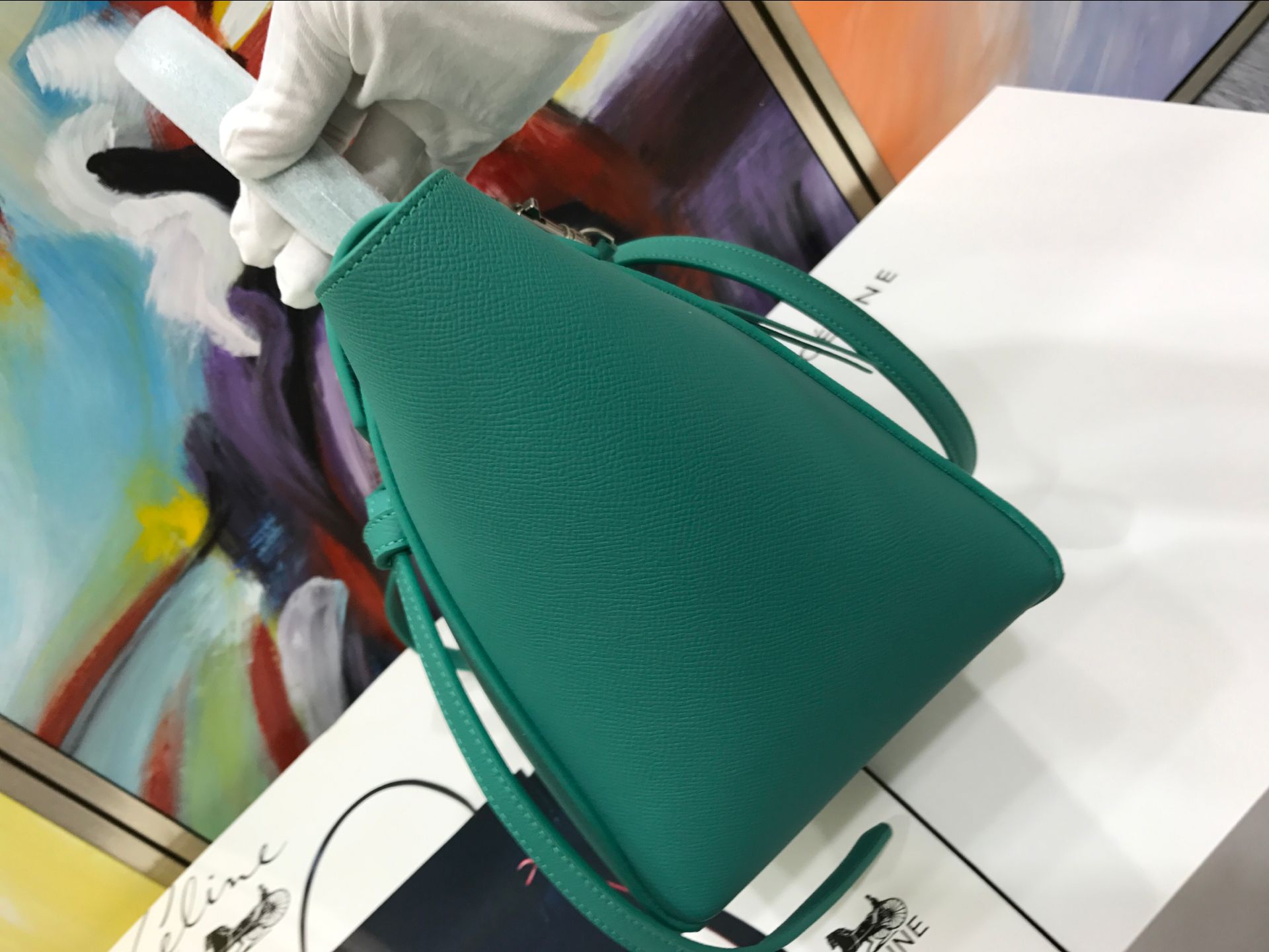 Celine Belt Bag Original Leather C98312 Green