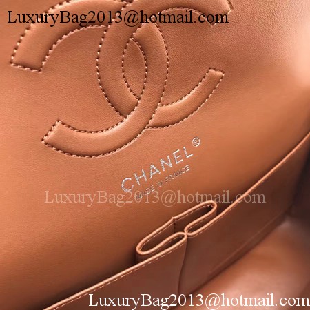Chanel 2.55 Series Flap Bags Brown Original Sheepskin A1112 Silver