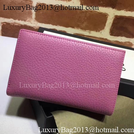 Gucci Calfskin Leagther Wallet 337023 Purple