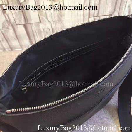 Gucci Leather Messenger Bag 394915 Black
