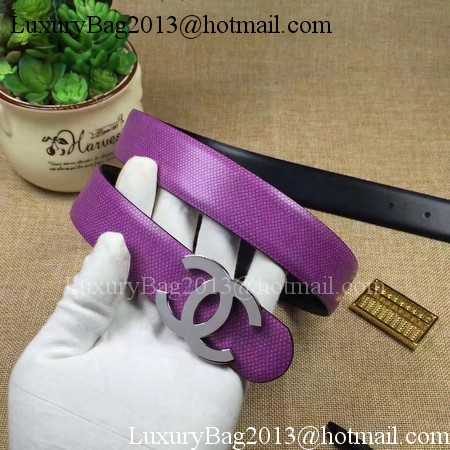 Chanel 30mm Leather Belt CH5232 Purple