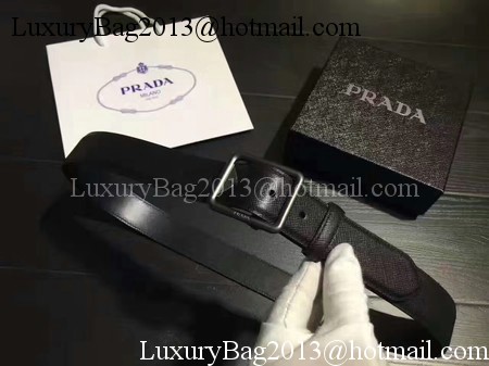 Prada Leather Belt PD0807 Black