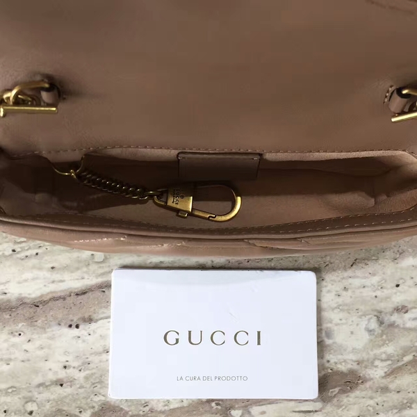 Gucci GG Marmont Velvet Nano Shoulder Bag 476433A Brown
