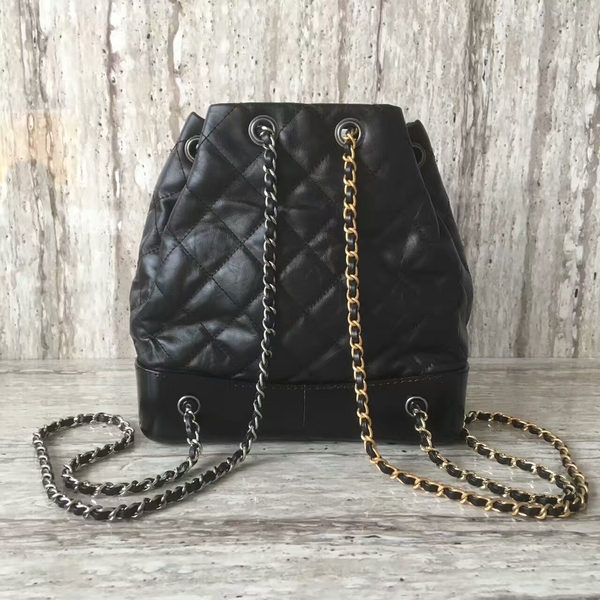 Chanel Sheepskin Leather Backpack 93825 Black