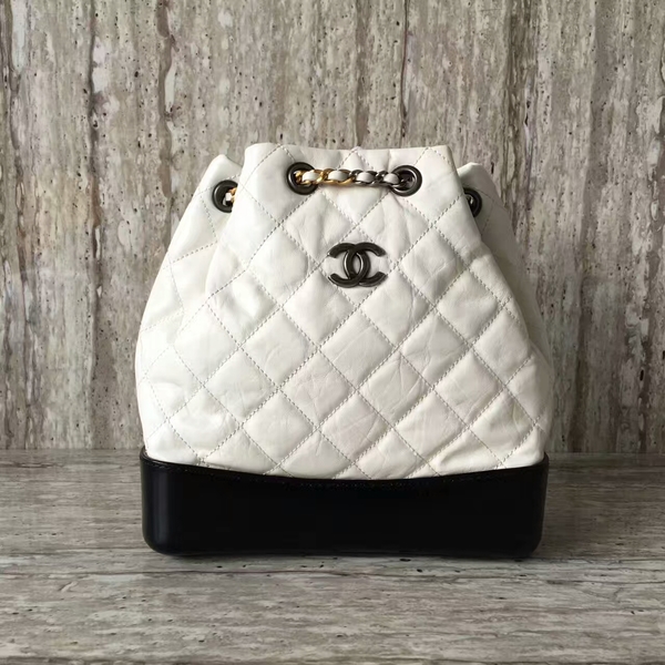 Chanel Sheepskin Leather Backpack 93825 White
