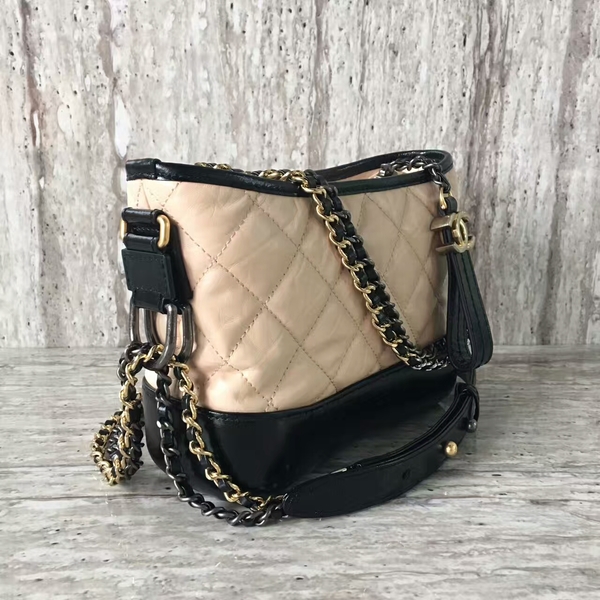 Chanel Gabrielly Calf Leather Shoulder Bag 93823 Camel