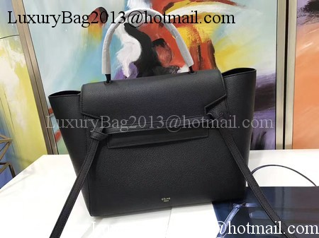 Celine Belt Bag Original Litchi Leather C3349 Black