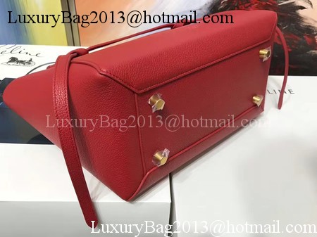 Celine Belt Bag Original Litchi Leather C3349 Red
